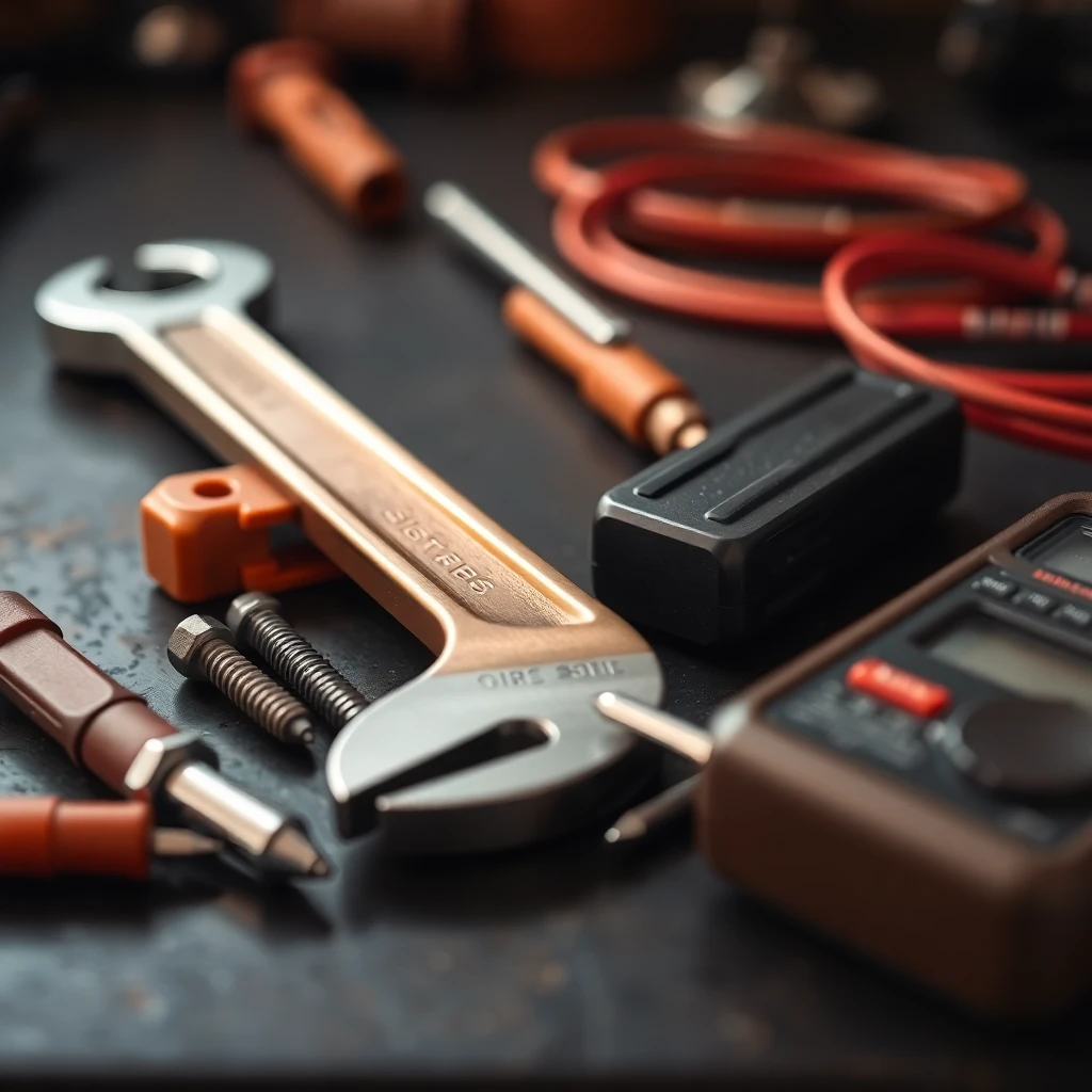 Stove repair tools and workspace